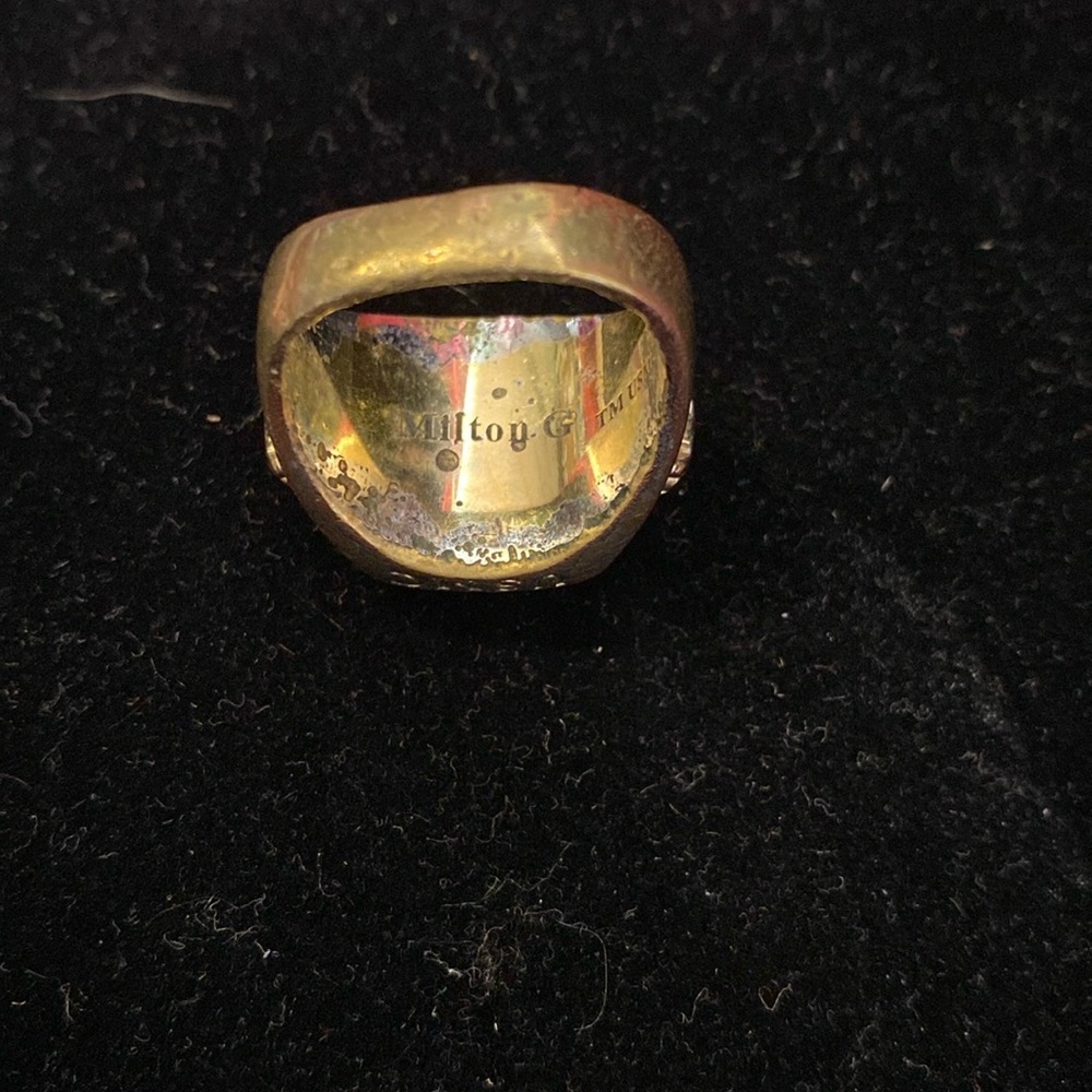 Gold and Red Marine Corps Ring Milton - Picture 13 of 16